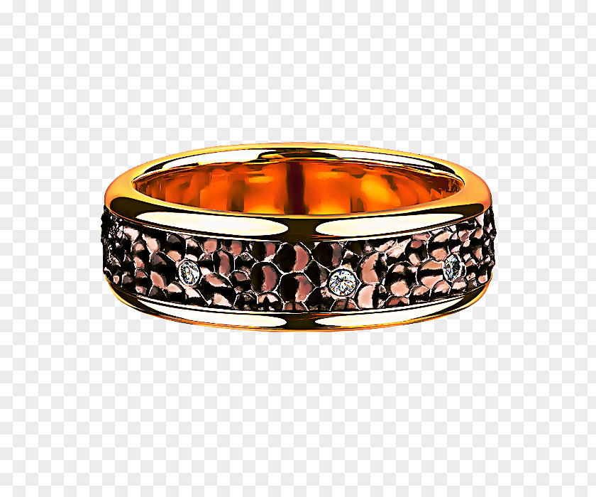 Metal Bracelet Orange PNG