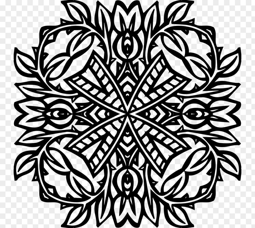Coloring Book Plant Flower Line Art PNG