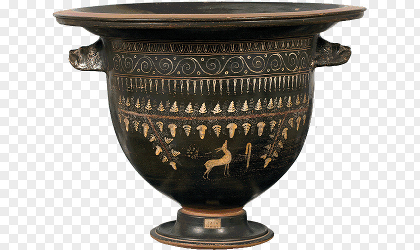 Greek Pottery Krater Ancient Greece Vase Archaic Ceramic PNG