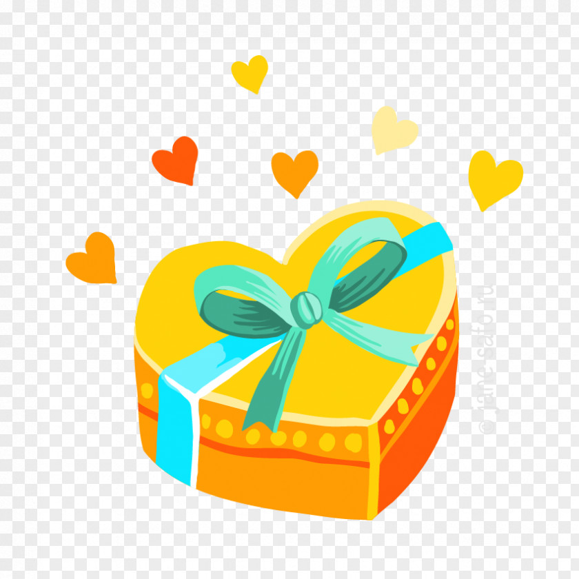 Heart Gift Clip Art PNG