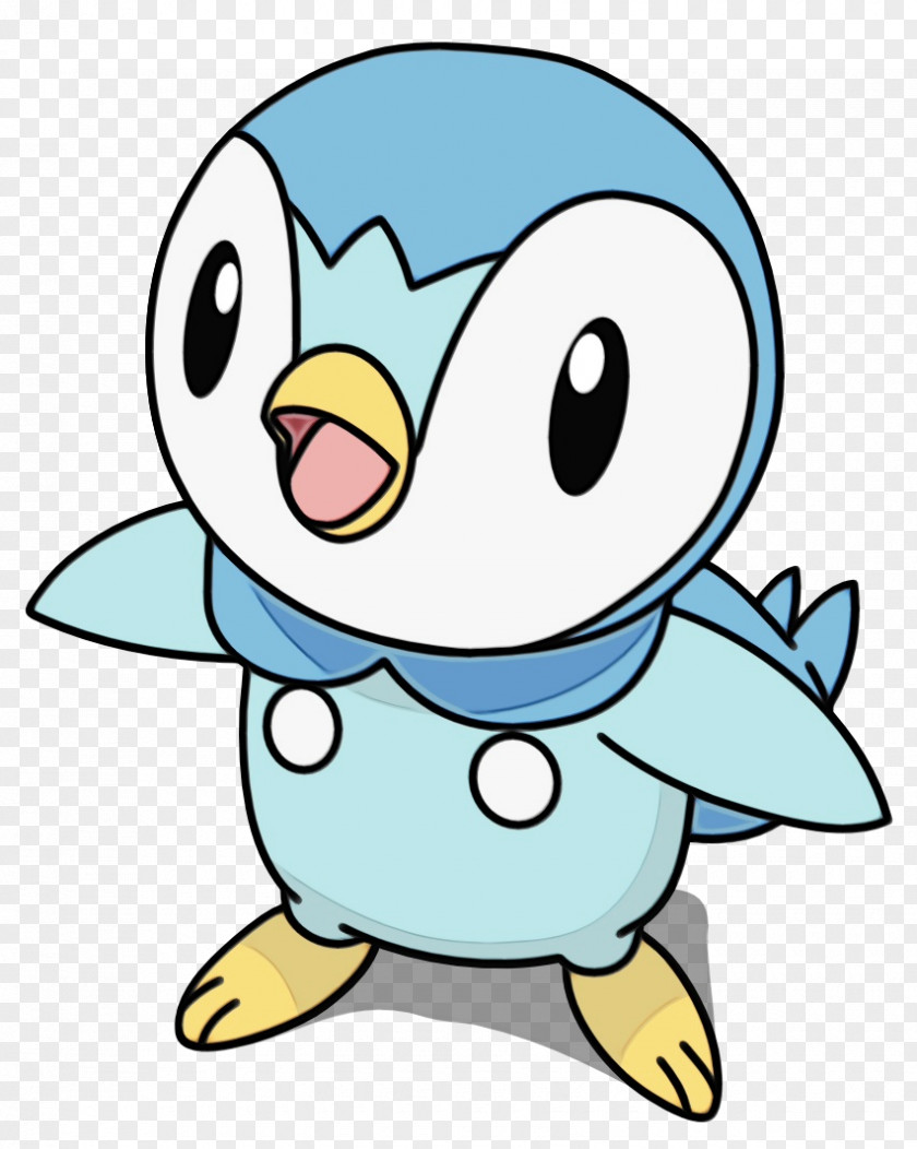 Pleased Smile Bird Line Art PNG