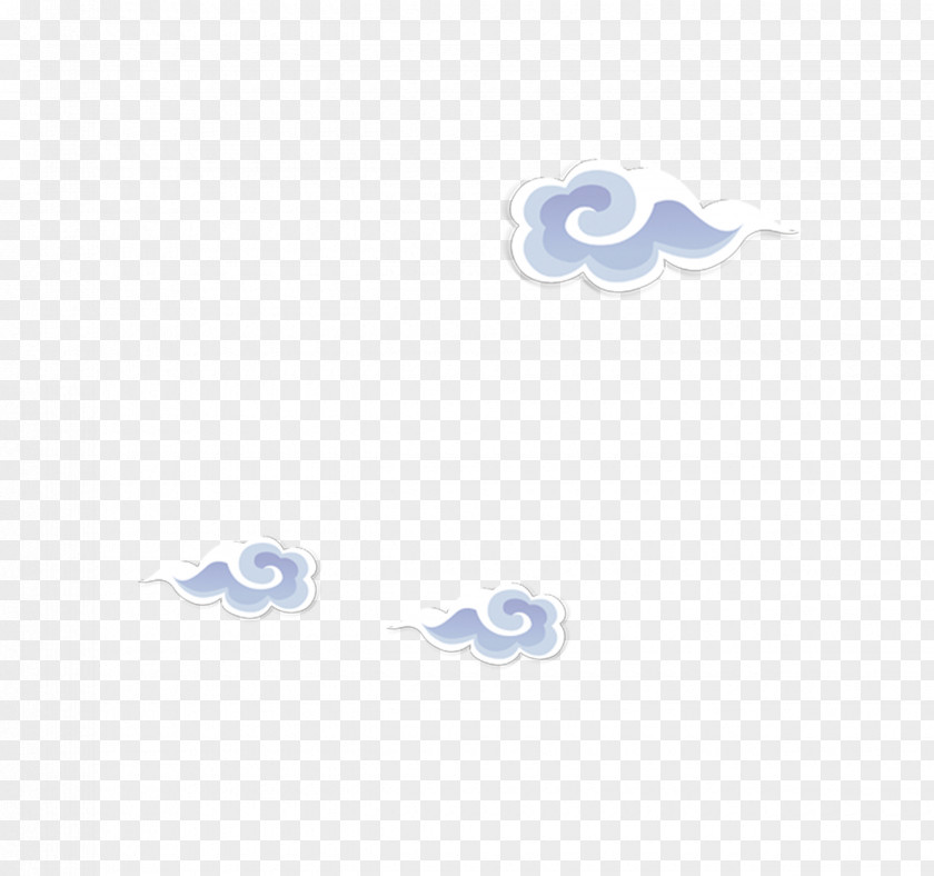 White And Gray Clouds Creative Line Cloud Computing PNG