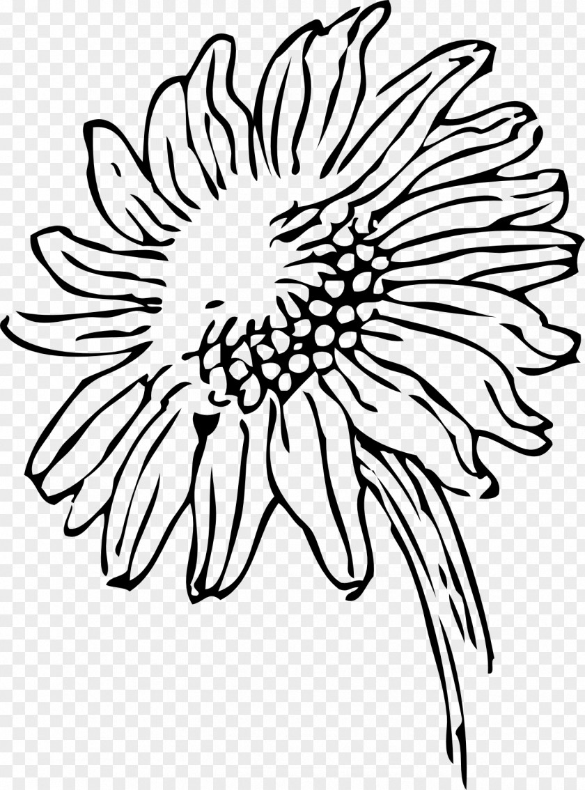 Black And White Floral Tattoo Drawing Clip Art PNG