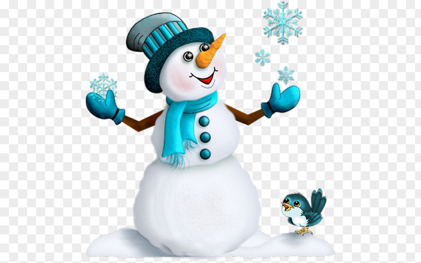 Blue Snowman Christmas Santa Claus New Year's Day PNG