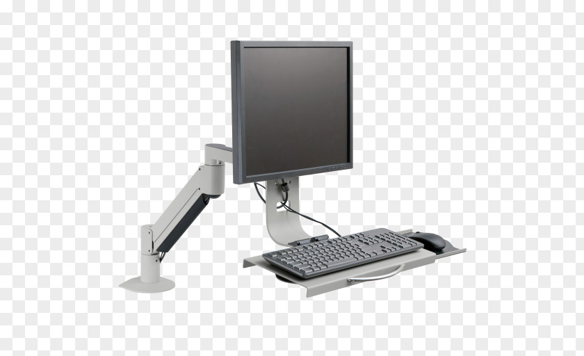Computer Mouse Keyboard Monitors Sit-stand Desk Tray PNG