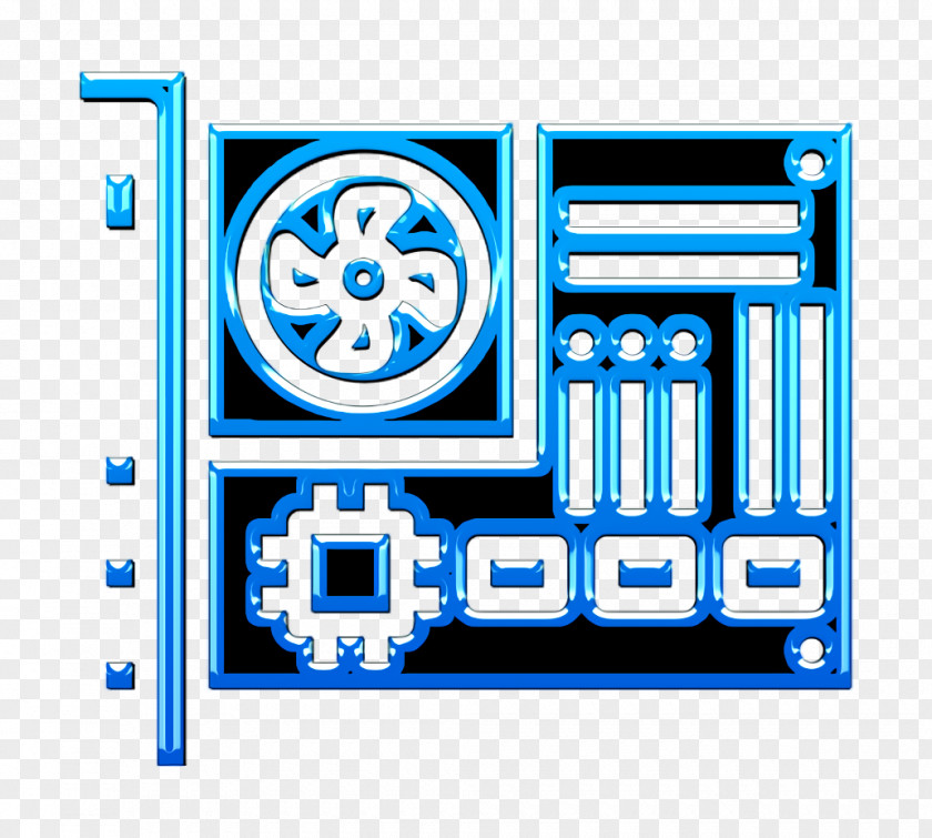 Logo Electric Blue Card Icon Chip Device PNG