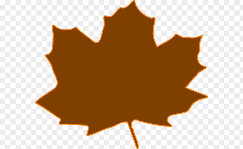 Orange Border Autumn Leaf Color Clip Art PNG