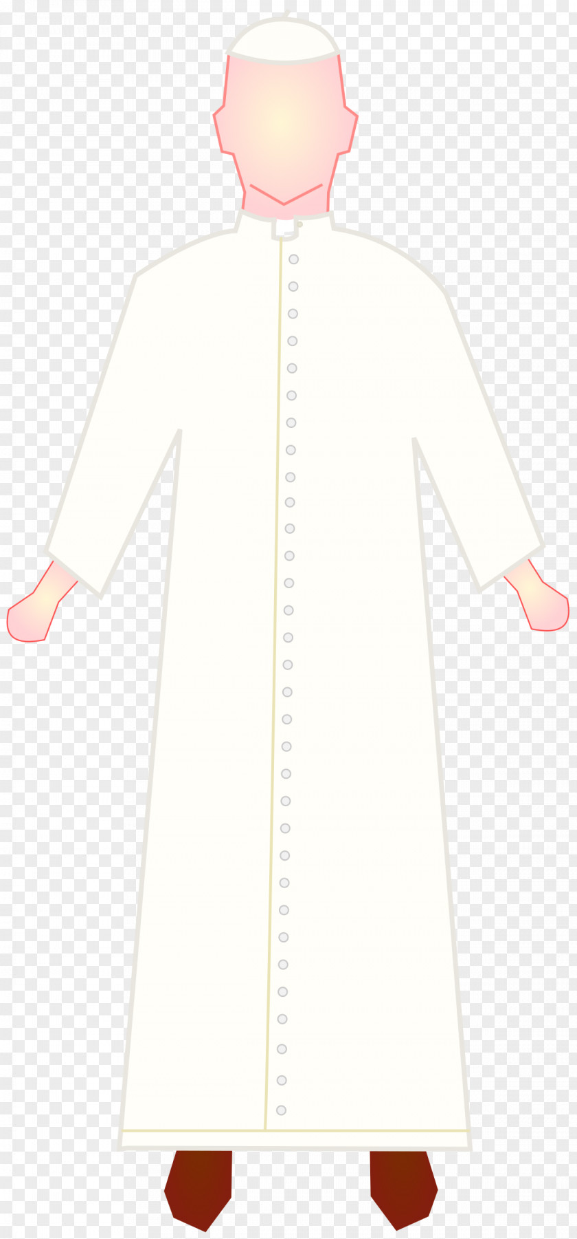 Papa Robe Cassock Emerytowany Papież Clergy Aita Santu PNG