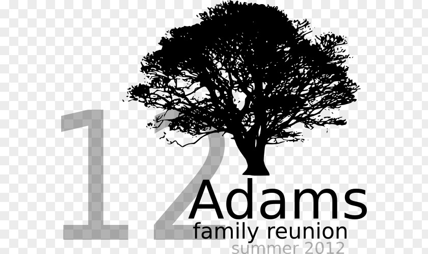 Adams Family Silhouette Tree Clip Art PNG