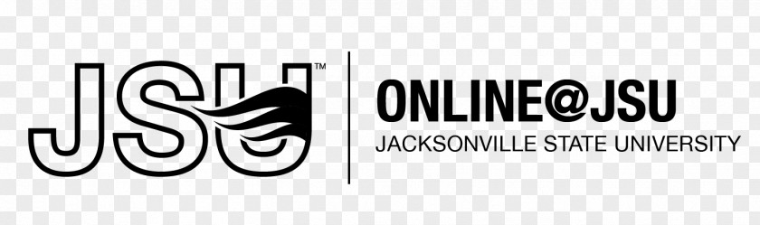 Jacksonville State University Logo Ceramic White Font PNG