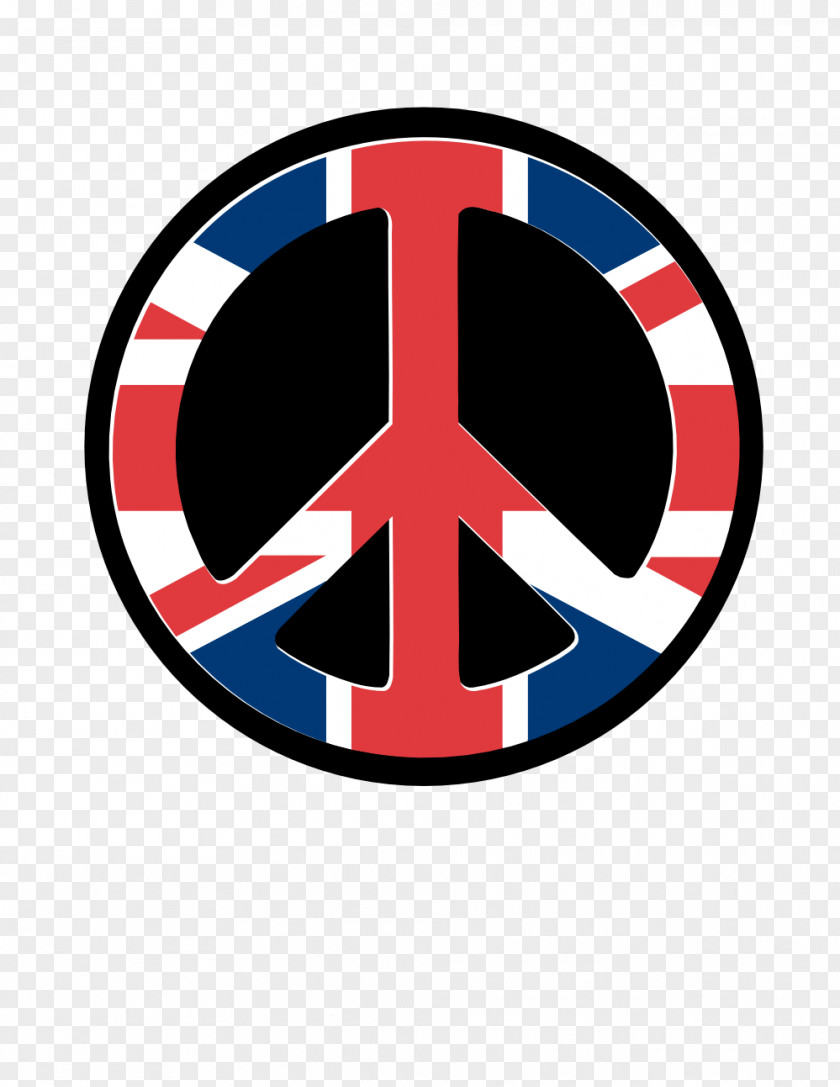 Peace Symbol Flag Of The United Kingdom Symbols T-shirt PNG