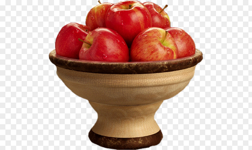 Apple Food Bowl Fruit Nutrition PNG