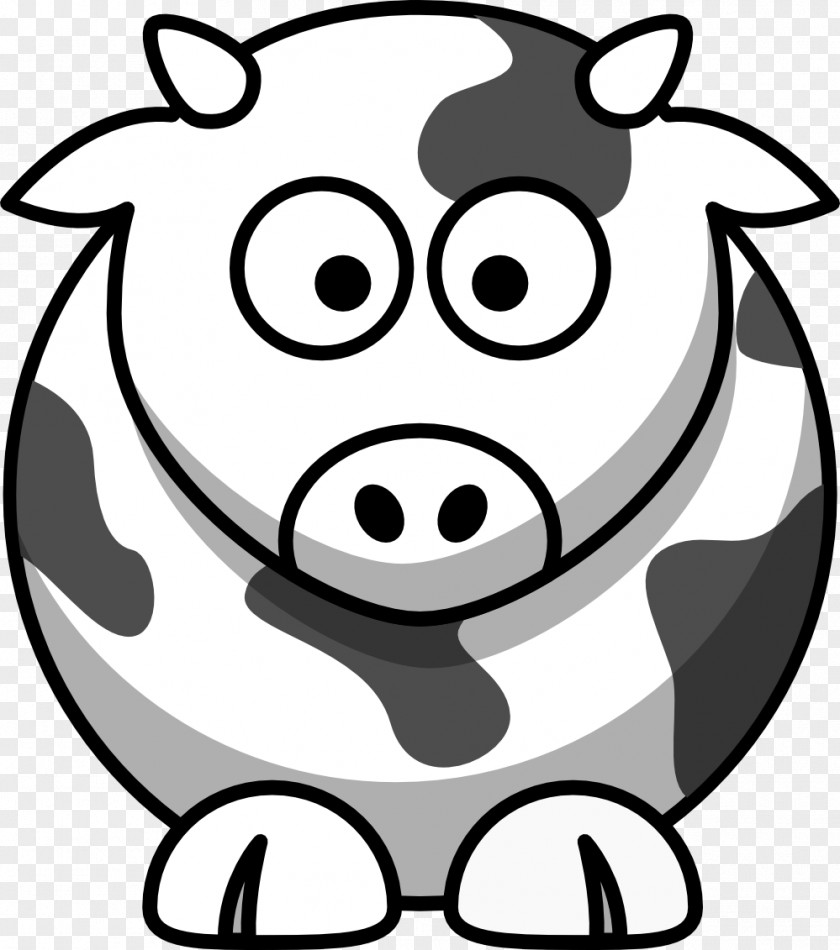 Black And White Animal Photos Cattle Cartoon Drawing Clip Art PNG