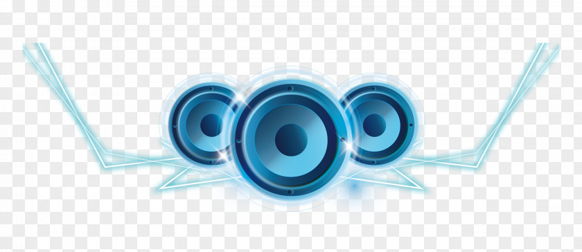 Blue Audio Speakers Brand Logo Font PNG