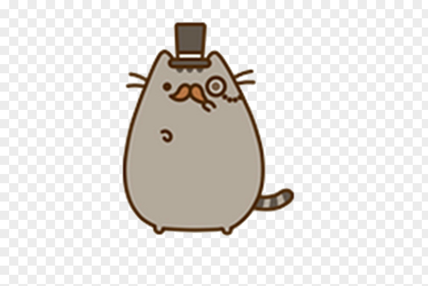 Cartoon Macaron Pusheen Cat PNG