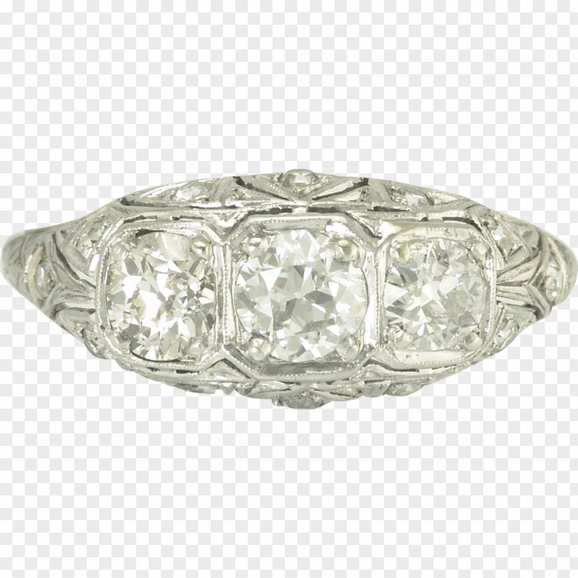 Diamond Stone Silver PNG