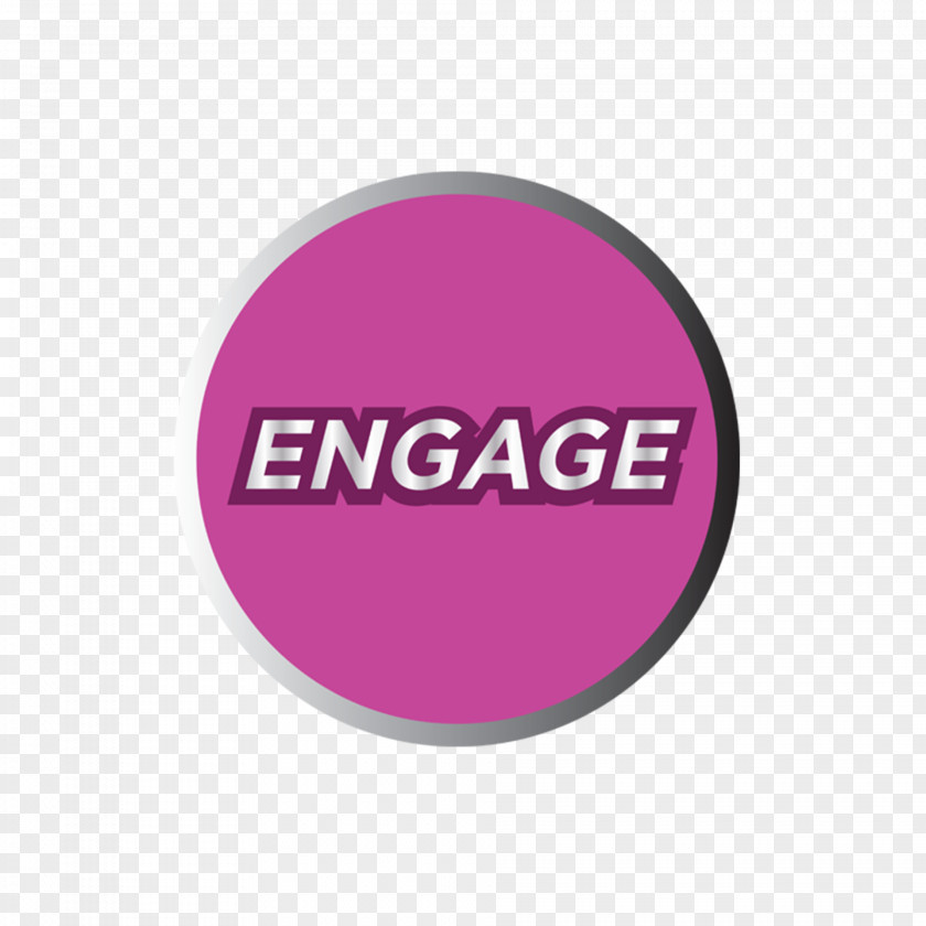 Engage Logo Brand Pink M Font PNG