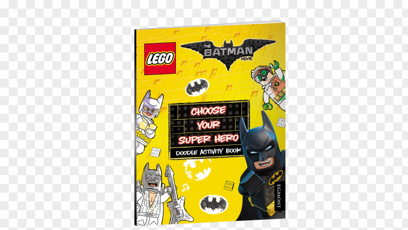 Old Book Cover Batman Doodle Activity LEGO Superhero PNG