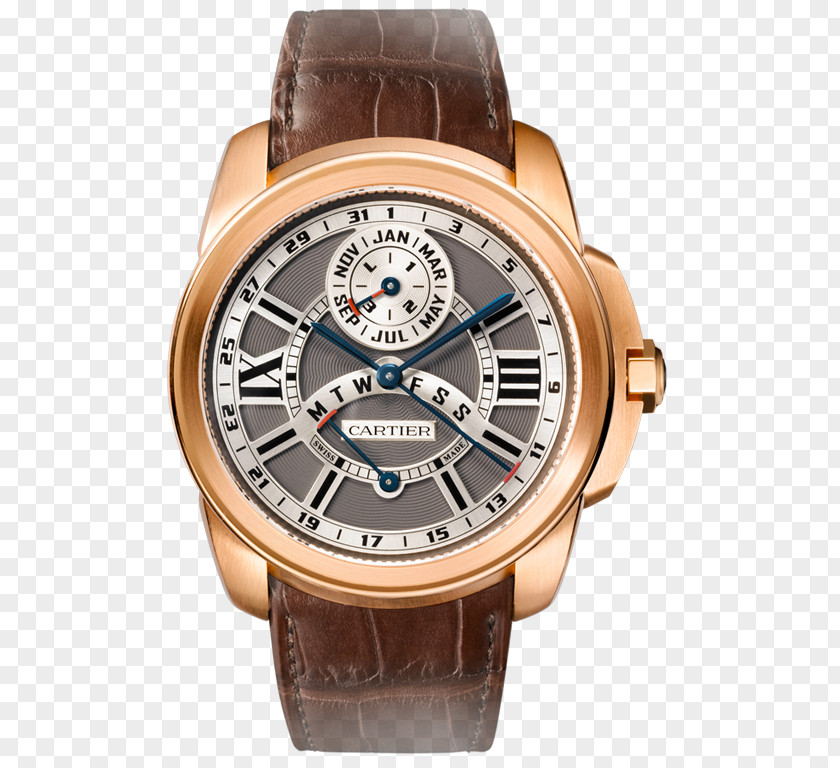 Watch Perpetual Calendar Cartier Chronograph Eco-Drive PNG