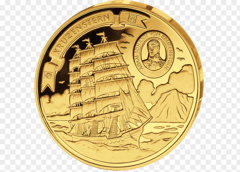 Chinese Sailing Ships Somalia Gold Coin Silver PNG