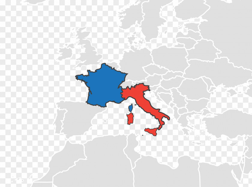 France Italy World Map Mapa Polityczna PNG