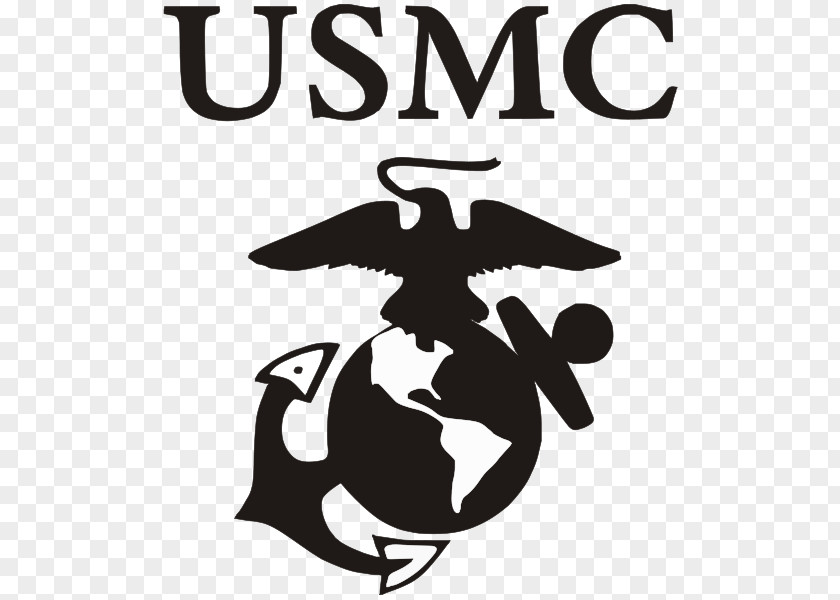 Military United States Marine Corps Quantico Station Eagle, Globe, And Anchor Decal PNG