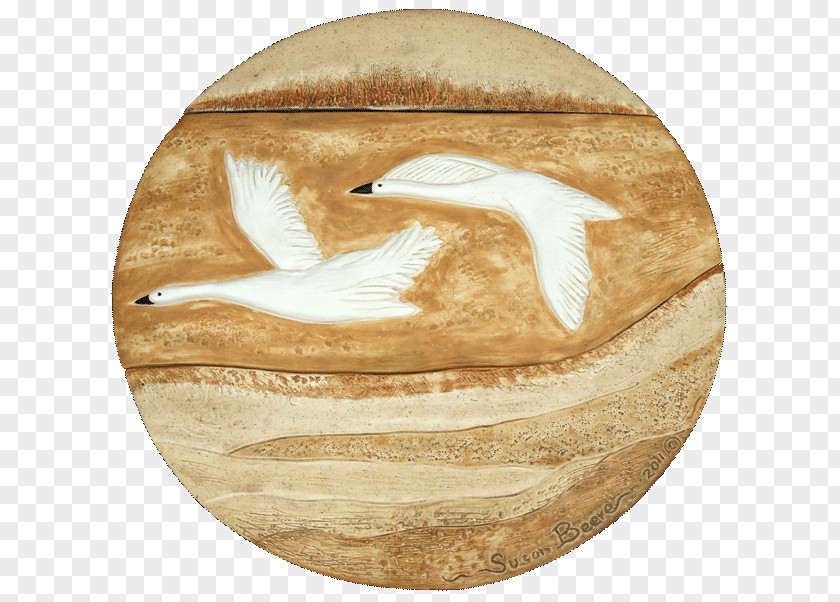 Snow Goose Bird Tile Art Ceramic Flight PNG