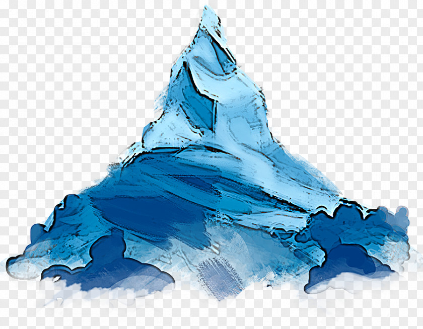 Blue Glacial Landform Iceberg Glacier Ice PNG