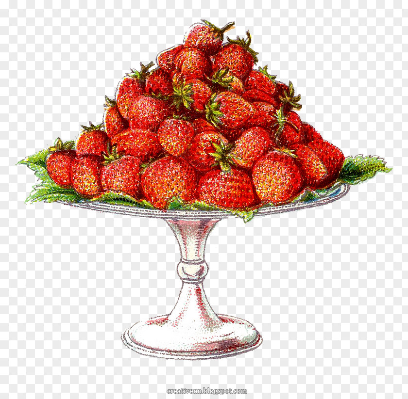 Korea Retro Creative Shortcake Strawberry Cherry Pie Clip Art PNG