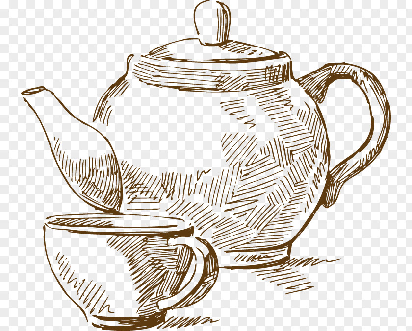 Vector Cup Kettle Coffee PNG