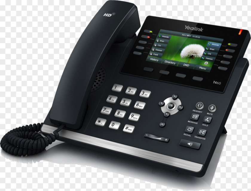 Yealink SIP-T46G VoIP Phone Session Initiation Protocol Business Telephone System PNG