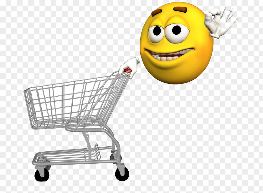 Yellow Villain And Shopping Cart Smiley Emoticon Stock Photography Clip Art PNG