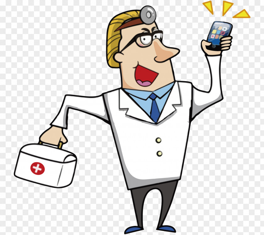 Cartoon Doctor First Aid Kit And Cell Phone Vector Royalty-free Stock Photography Clip Art PNG