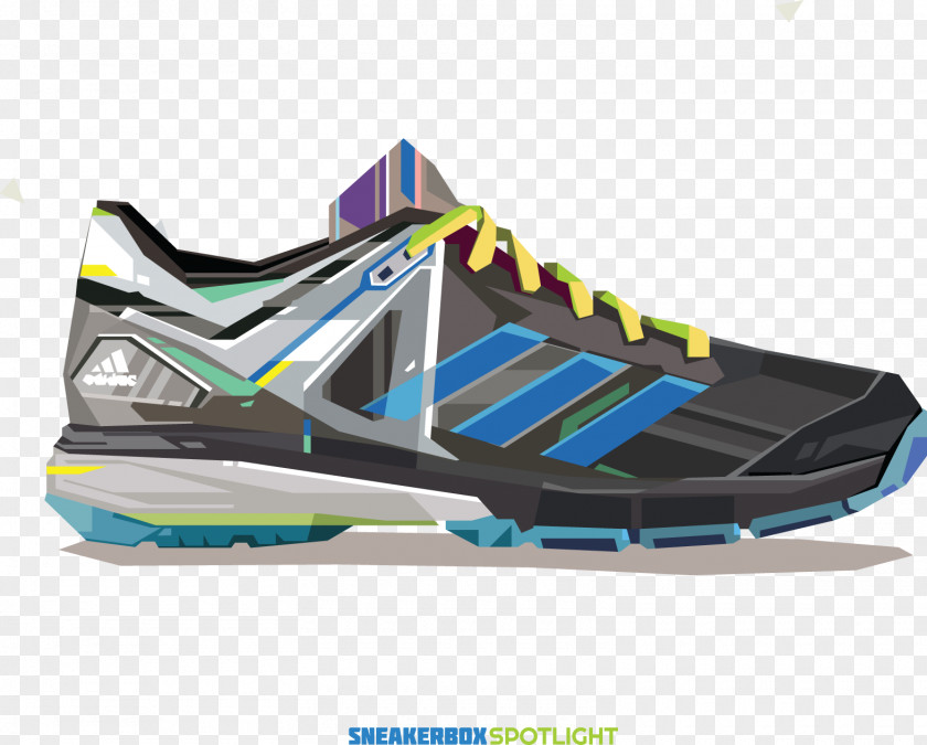 Cartoon Sports Shoes Adidas Shoelaces Sneakers PNG