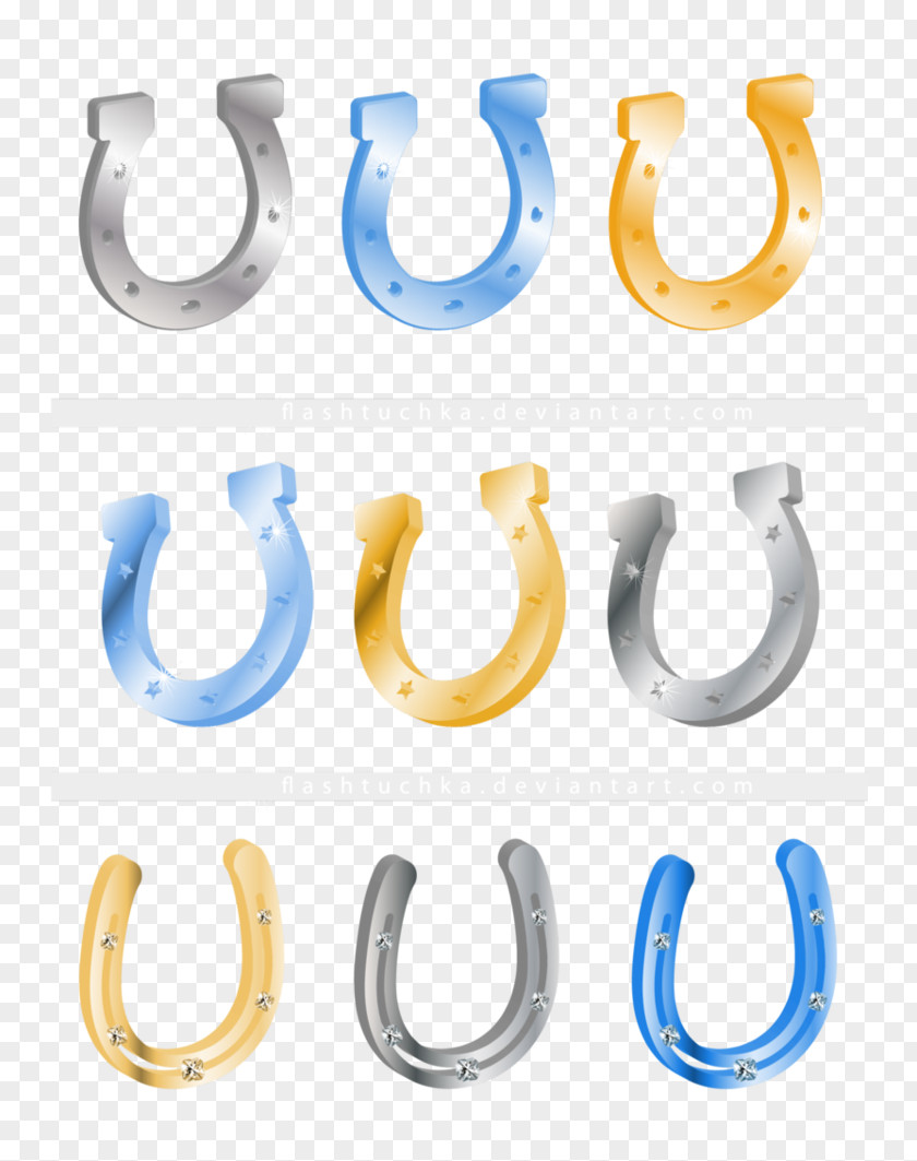 Paper Cut Out Horseshoe Body Jewellery Font PNG