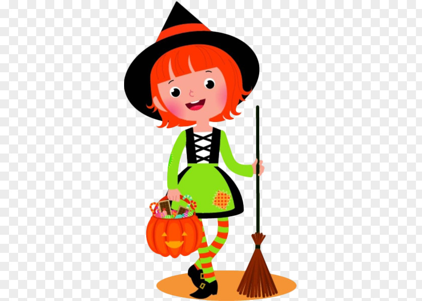 The Little Witch With Pumpkin Lantern On Cartoon Halloween Costume Boszorkxe1ny Royalty-free PNG