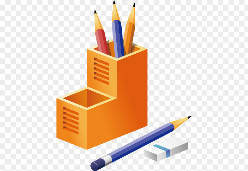 Vector Cartoon Pen Pencil Drawing PNG