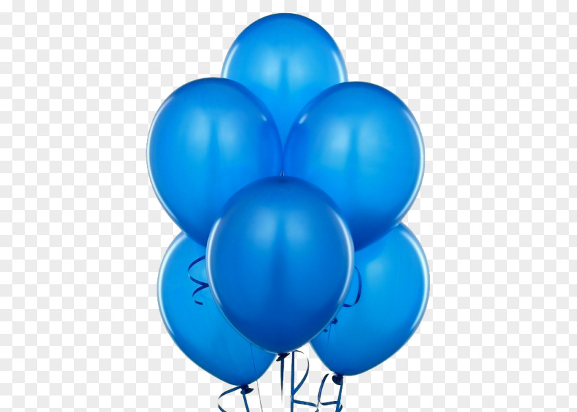Balloon Gas Blue Birthday Party PNG