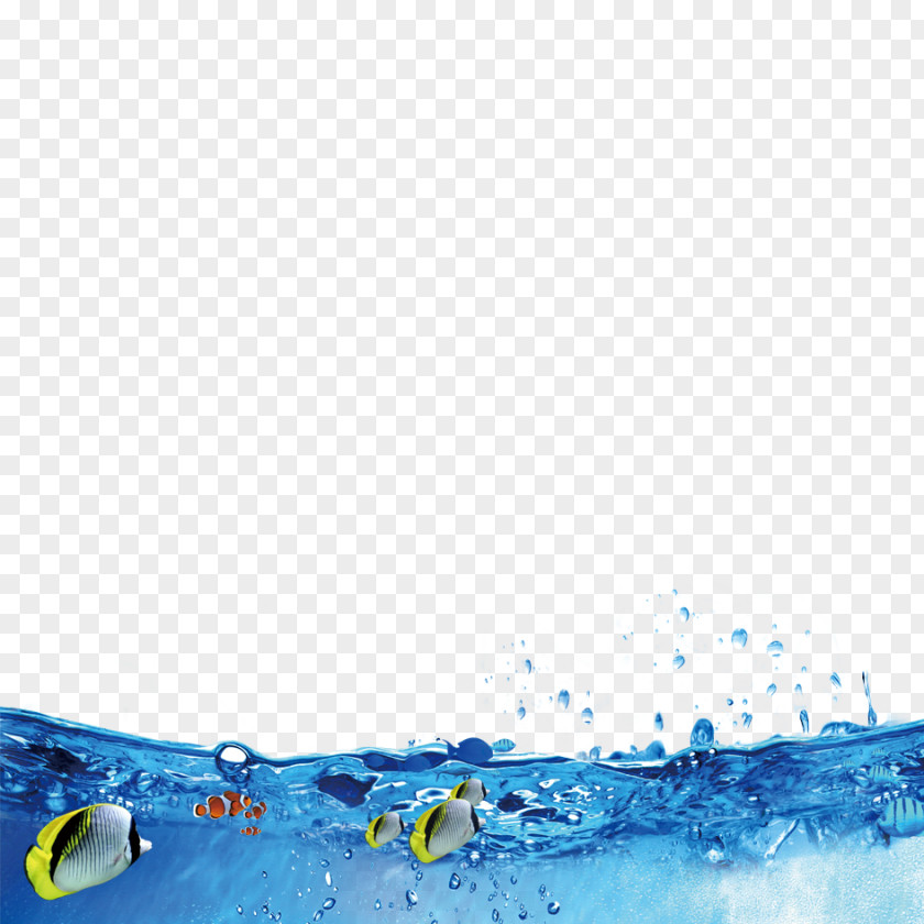 Blue Seawater Material Ocean Water Resources PNG
