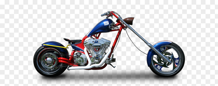 New York Giants Custom Motorcycle Orange County Choppers PNG