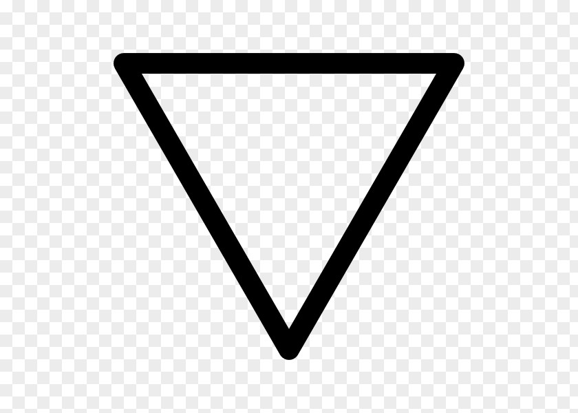 Triangle Water Shape Alchemical Symbol PNG