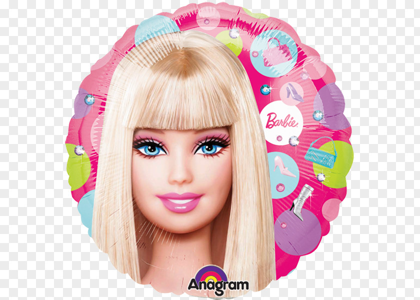 Balloon Barbie Birthday Doll Mattel PNG