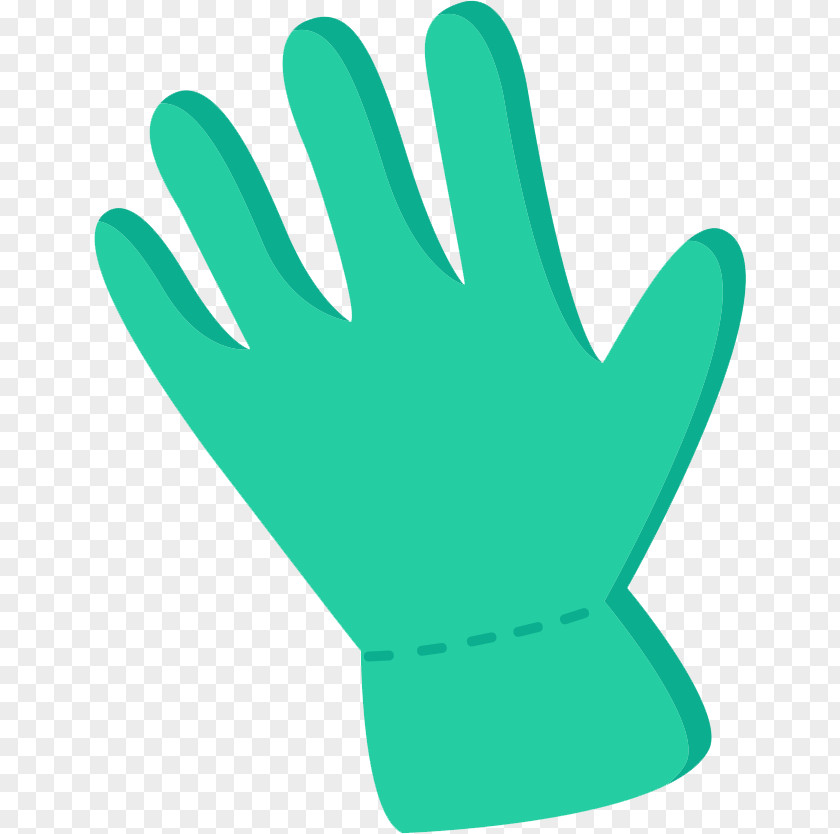 Blue Cartoon Gloves Green Glove PNG