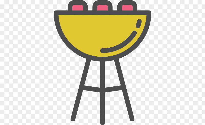 Cartoon Grill Barbecue Grilling Roasting Icon PNG