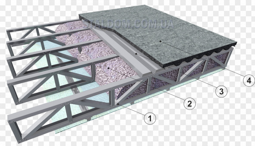 Particle Board Roof Building Architectural Engineering Floor Steel Frame PNG