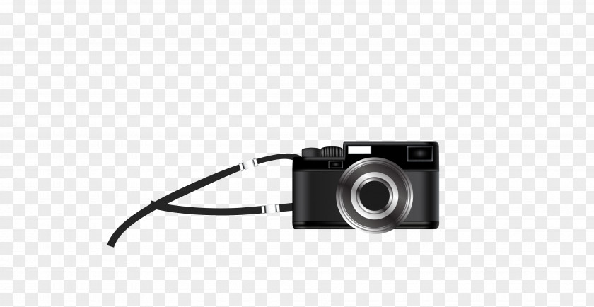 Vector Black Camera Lens PNG