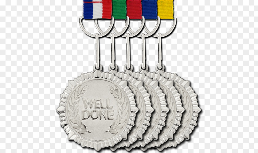Welldone Gold Medal Silver Award PNG