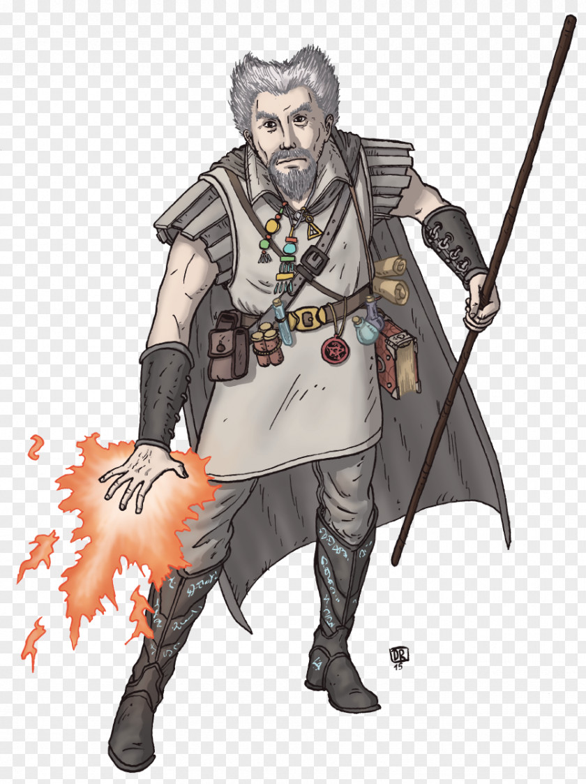 Wizard Dungeons & Dragons Human Player Character Spear PNG