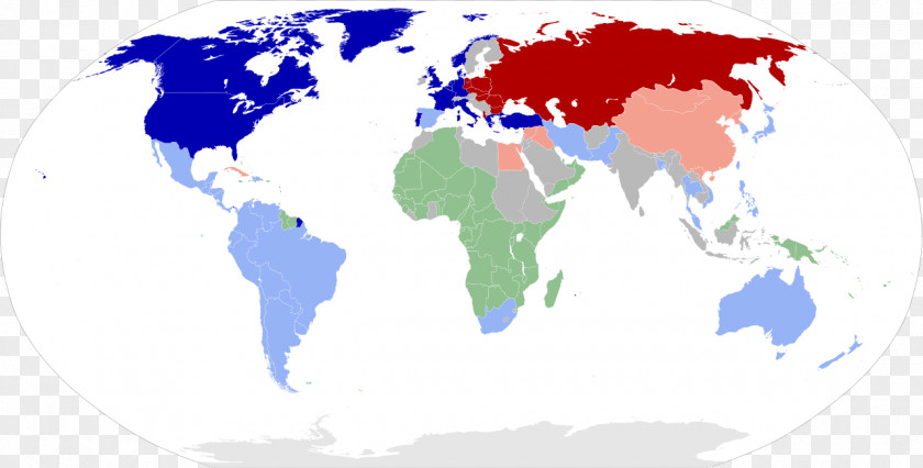 Cold War World Map Globe PNG
