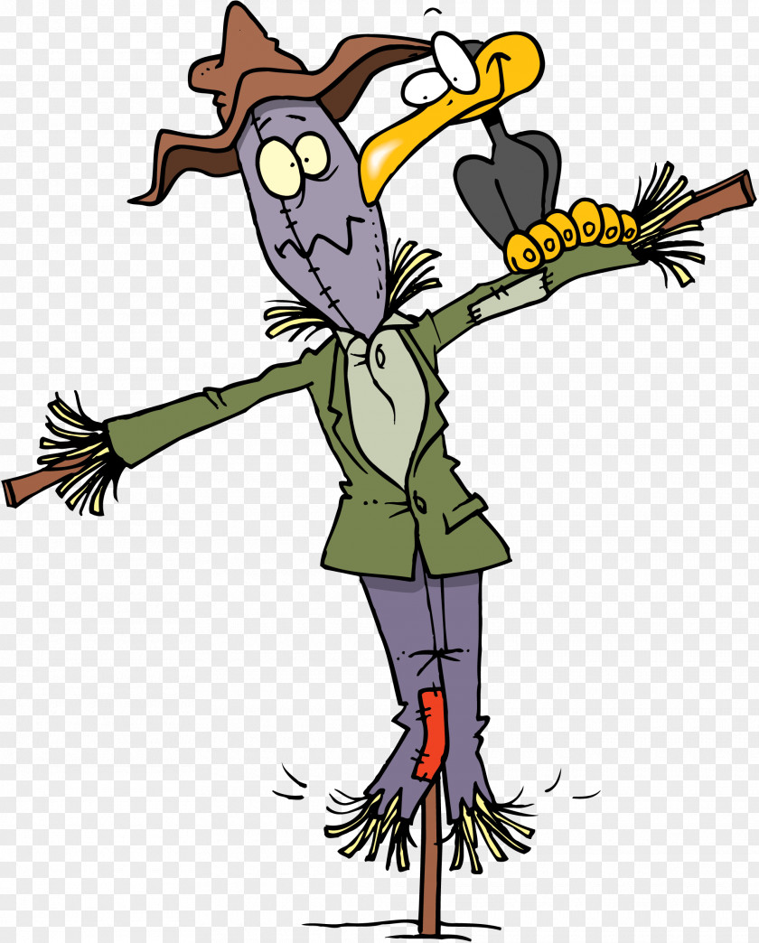 Crow Scarecrow Cartoon Royalty-free PNG